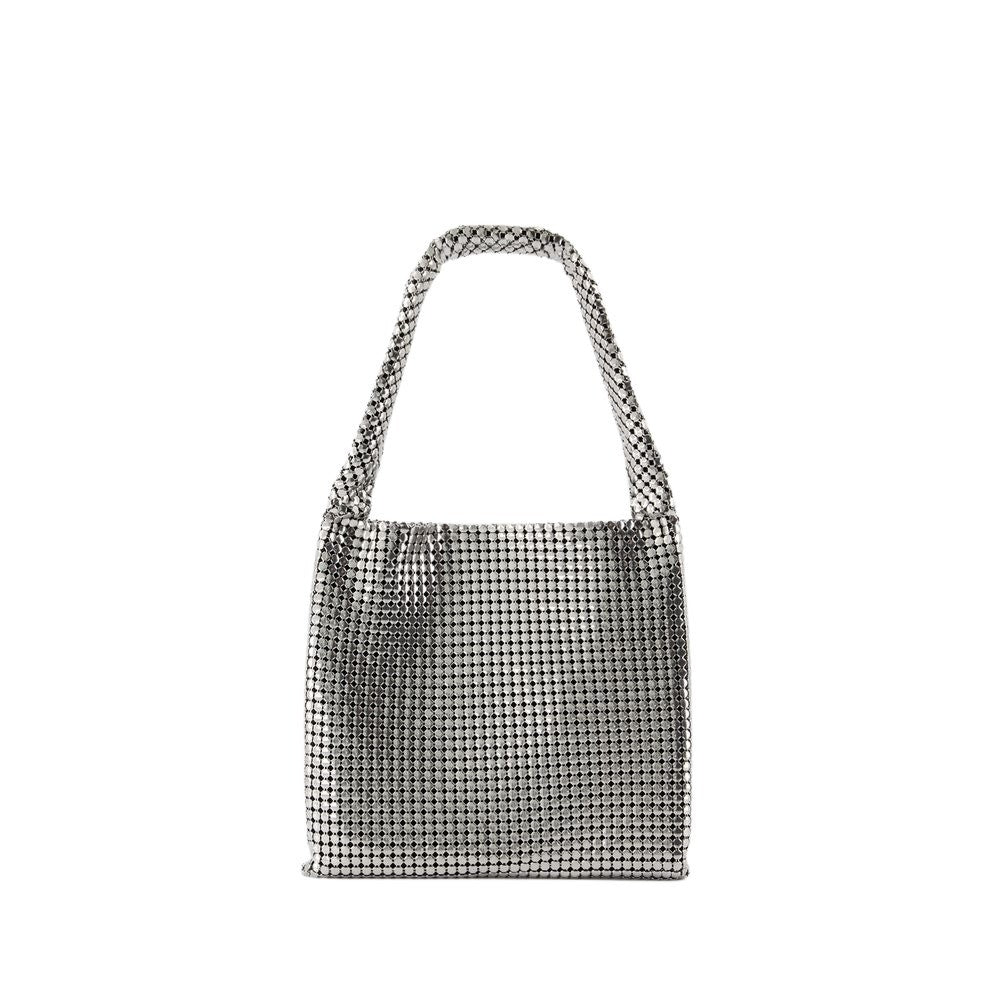 Rabanne Medium Silver Pixel Shoulder Bag - Aluminium - Silver