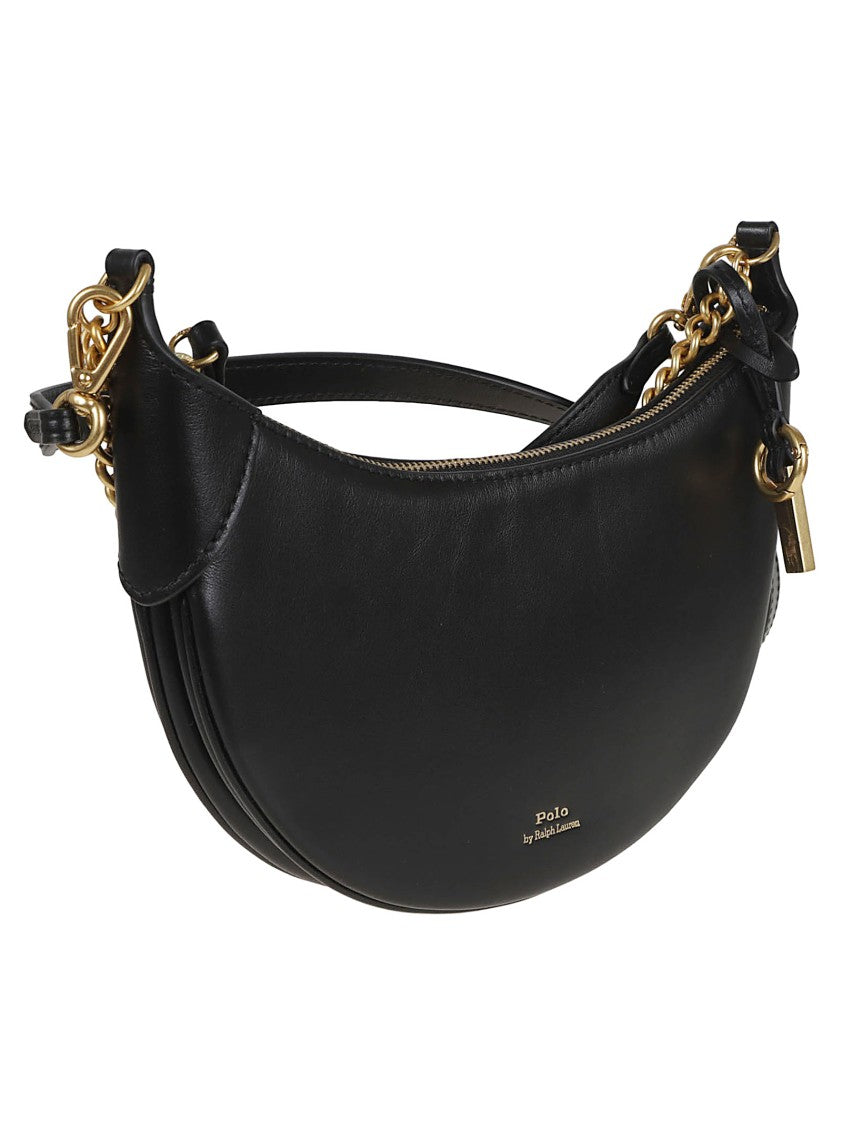 Polo Ralph Lauren Mini Leather Saddlebag With Chain Handle