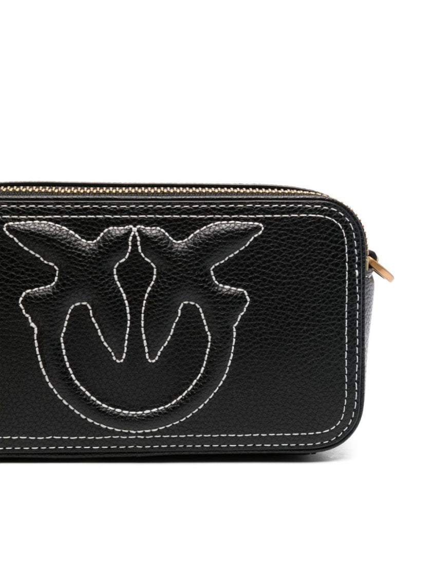 Pinko Calf Leather Handbag With Gold-Tone Hardware