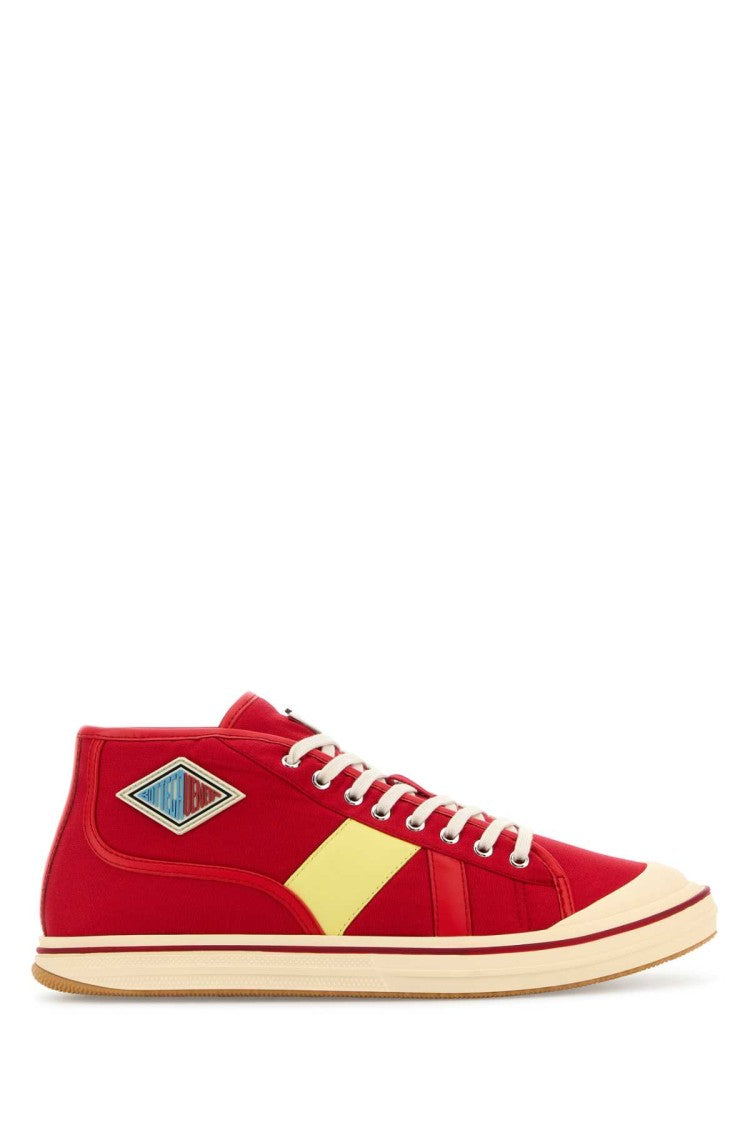 Bottega Veneta Red Canvas Summer Sneakers