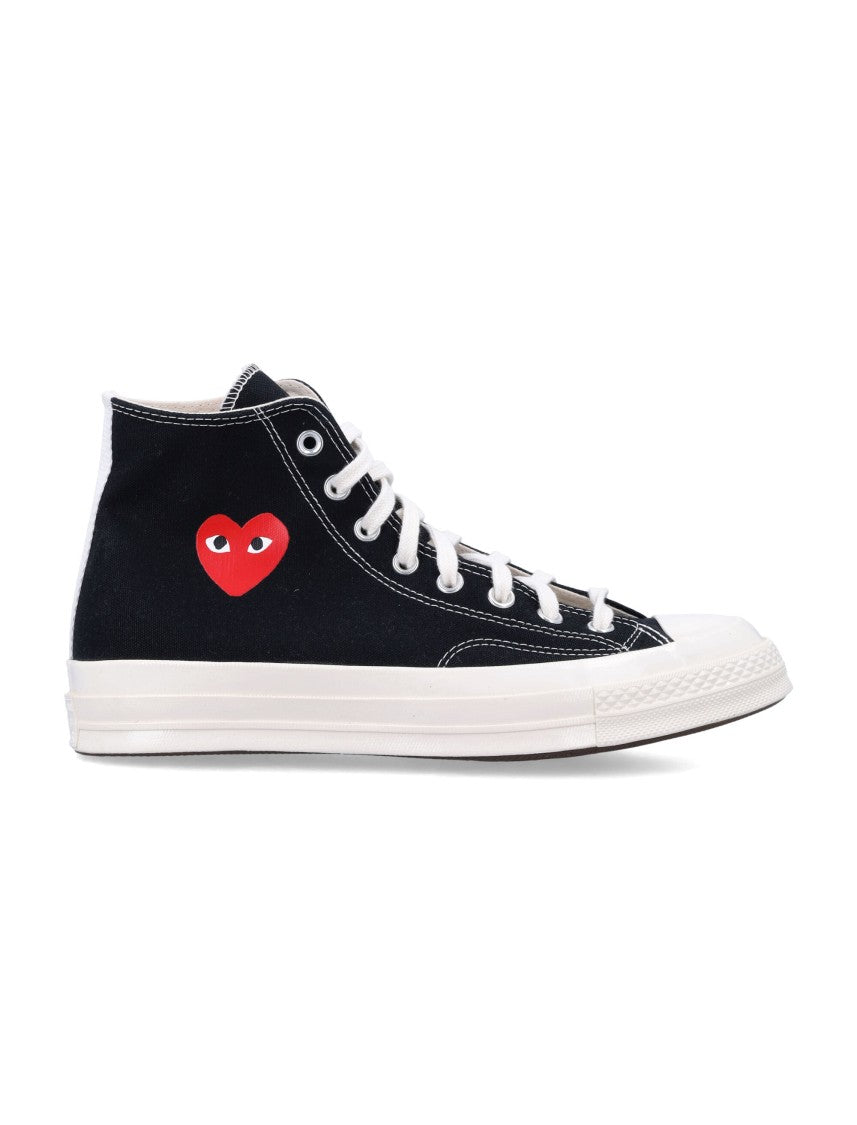 Comme Des Garçons X Converse High-Top Sneakers With Distinctive Heart Logo