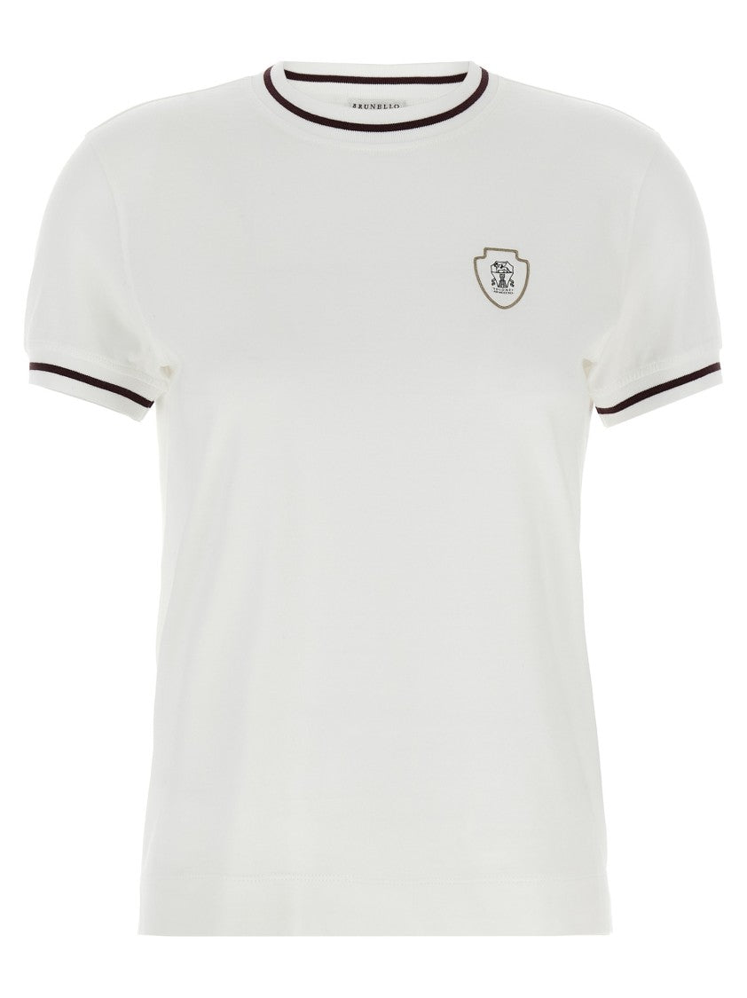 Brunello Cucinelli Logo Patch T-Shirt