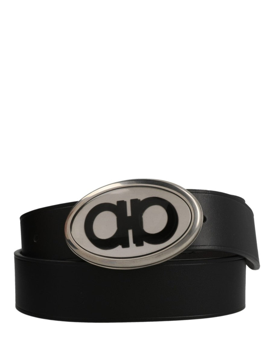 Ferragamo Gancini Buckle Leather Belt