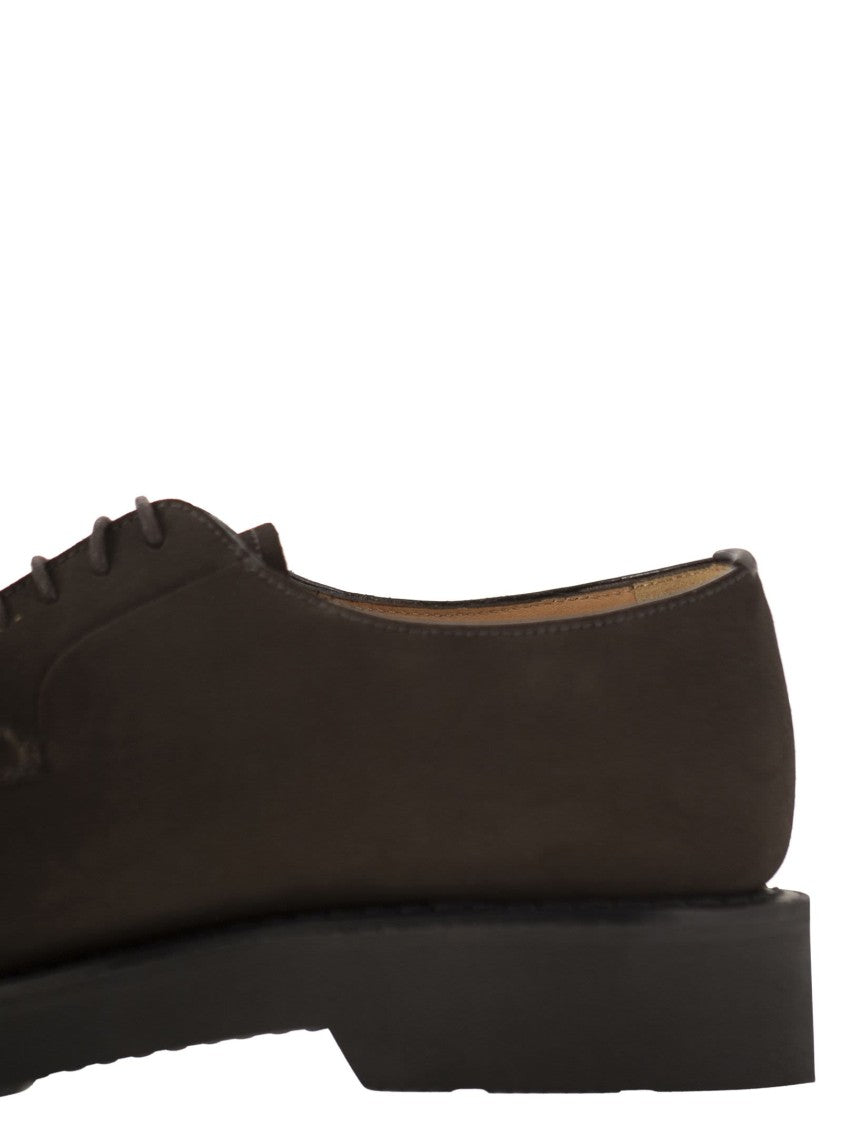 Church's Suede Calfskin Derby With Goodyear Construction