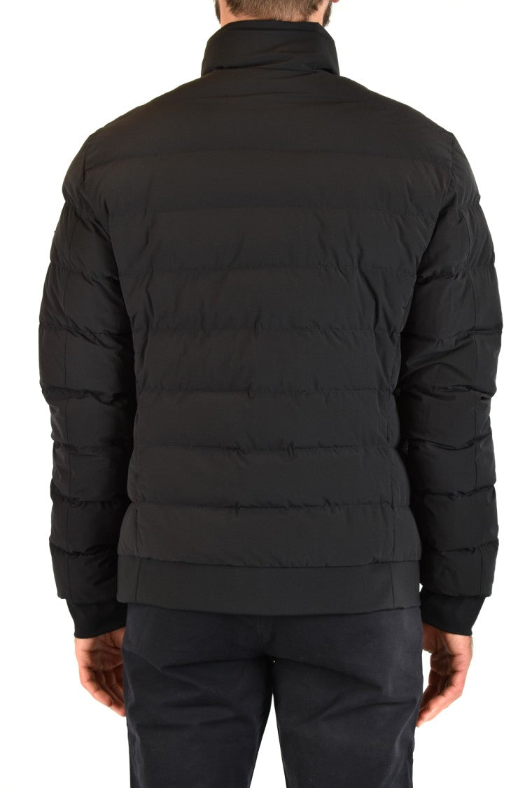 Peuterey Black Nylon Quilted Down Jacket