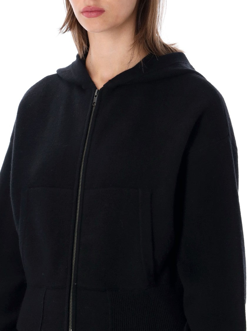 Lisa Yang Lilia Cropped Peplum Zip Hoodie