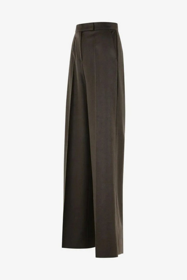Max Mara Dark Brown Mxmfilato Wide-Leg Camel Pants