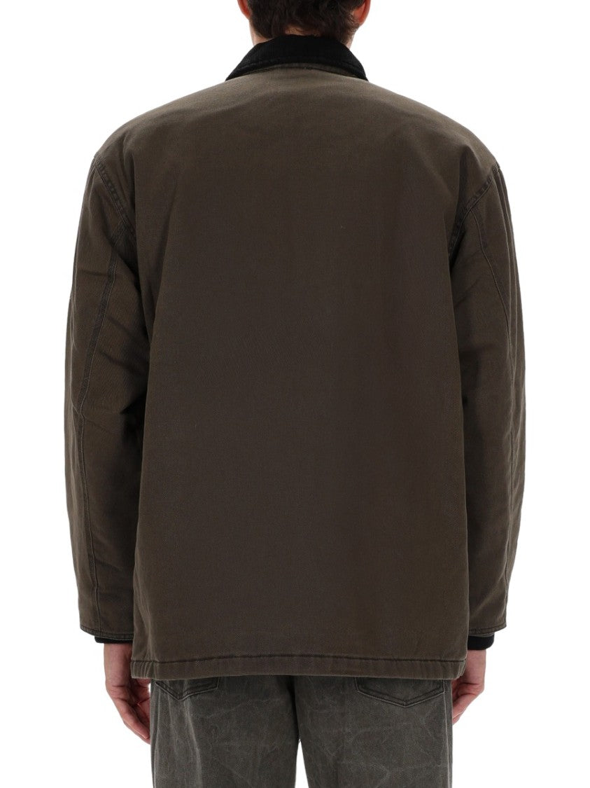 Obey Dark Brown Norton Barn Cotton Coat