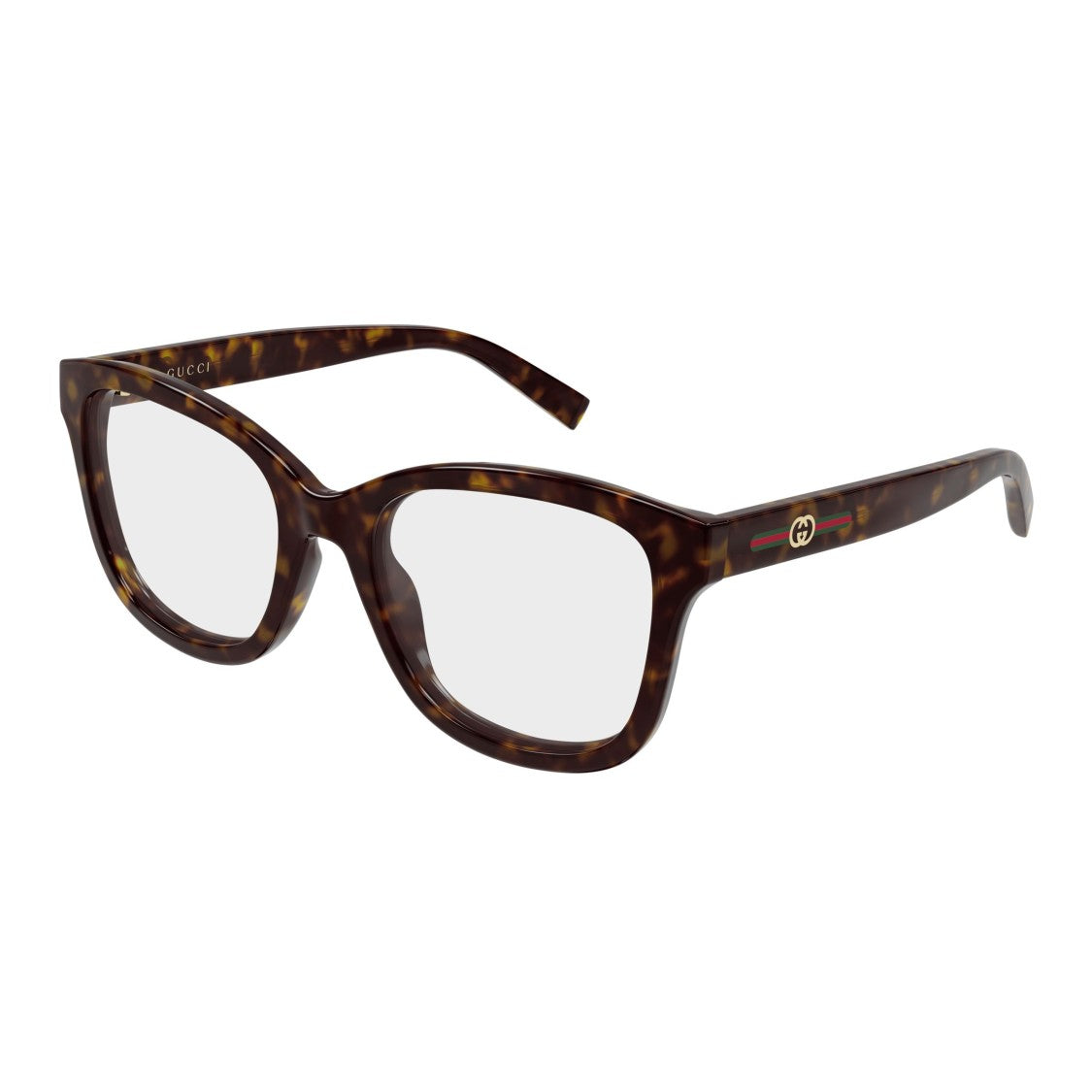 Gucci Gg2104o Oversized Square Tortoiseshell Frame Eyeglasses