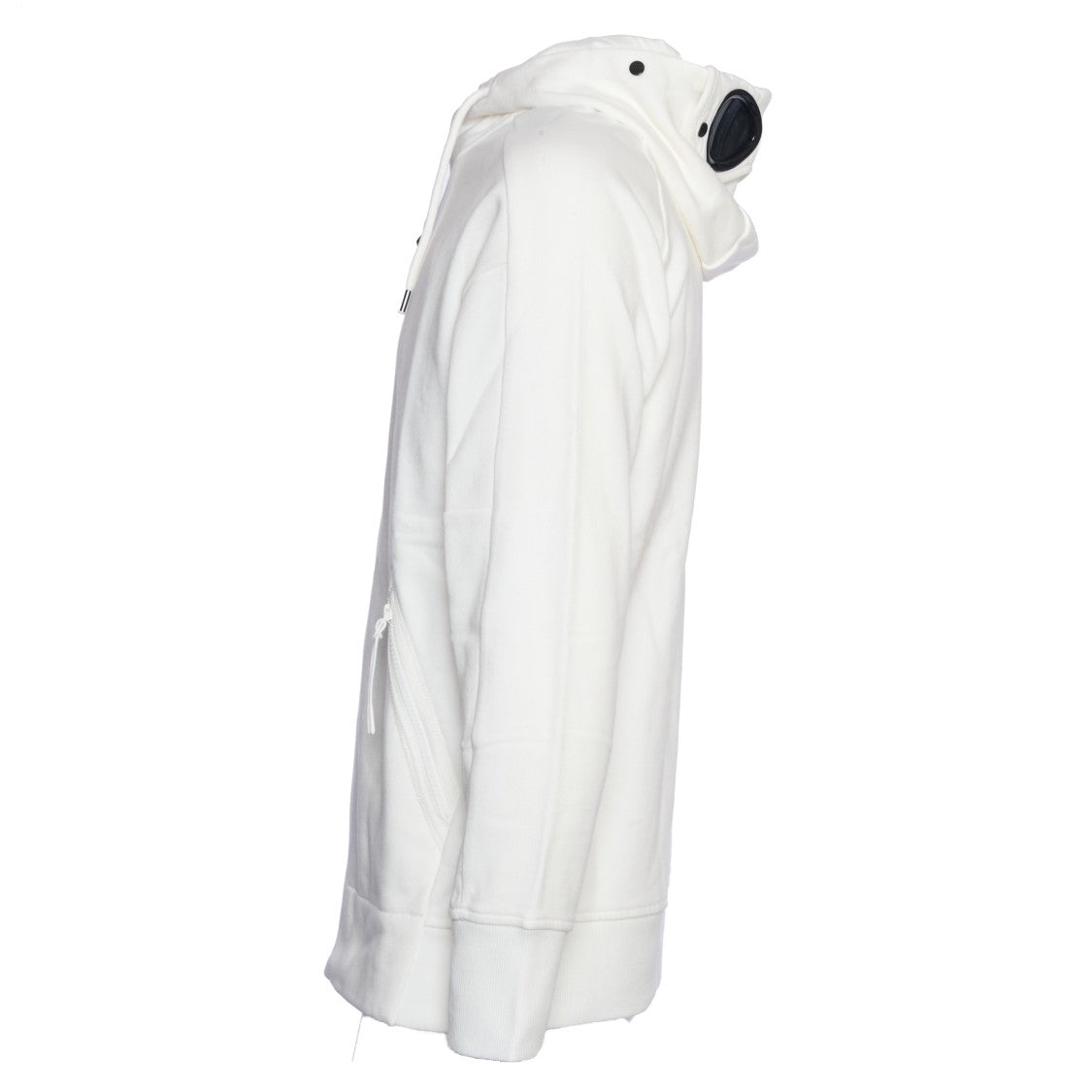 C.P. Company Diagonal Raised Fleece Goggle Zipped Hooded Sweatshirt