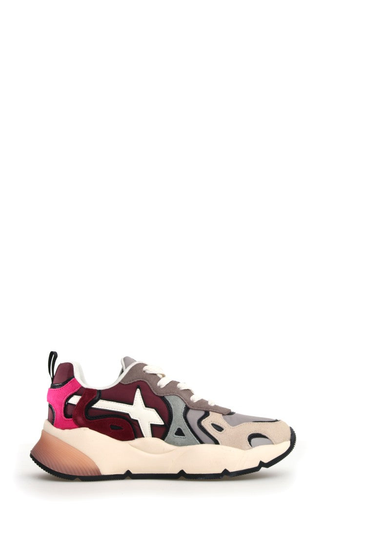 W6yz Dynamic Layered Sneakers Chunky Sole Logo