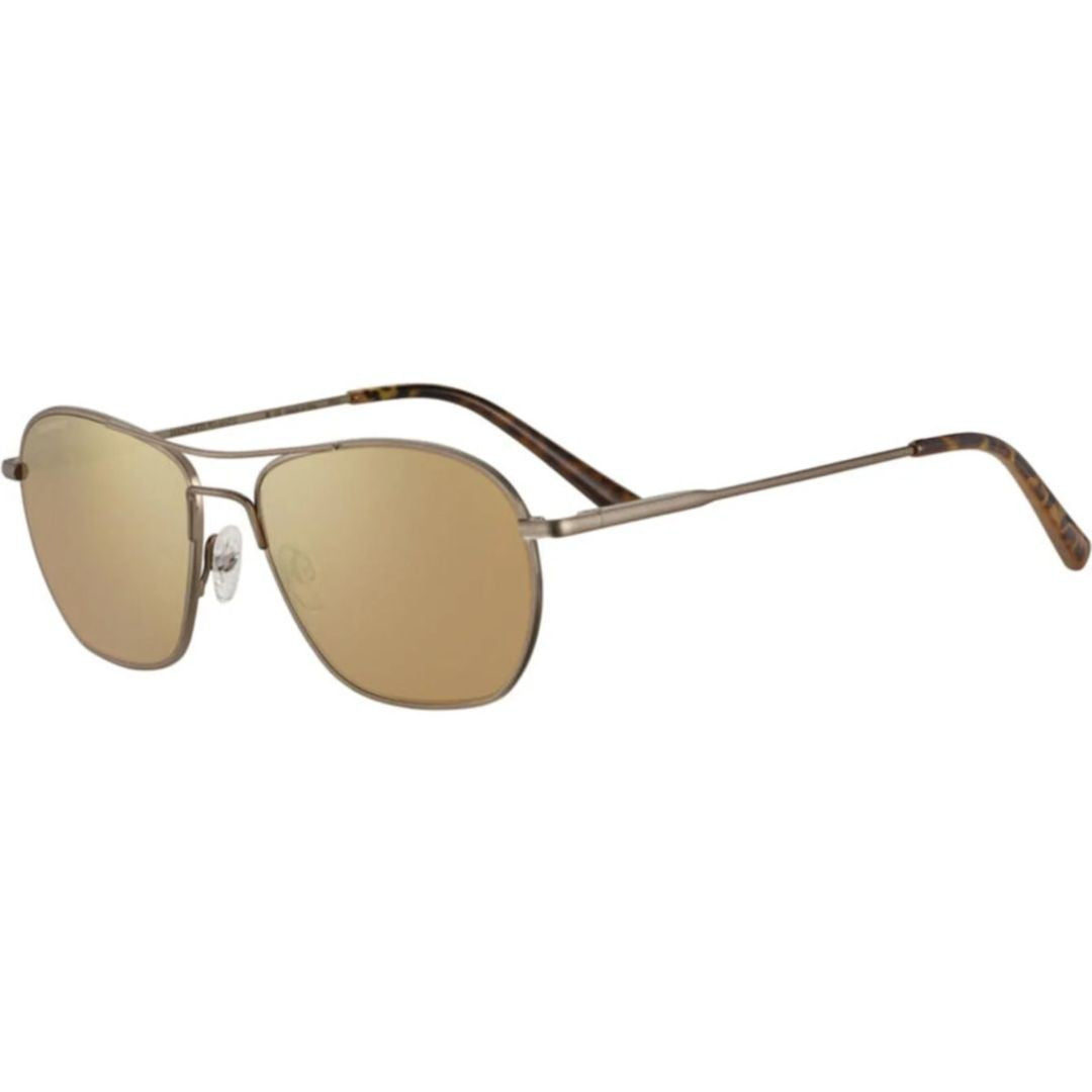 Serengeti Lunger Geometric Tinted Sunglasses With Metal Frame