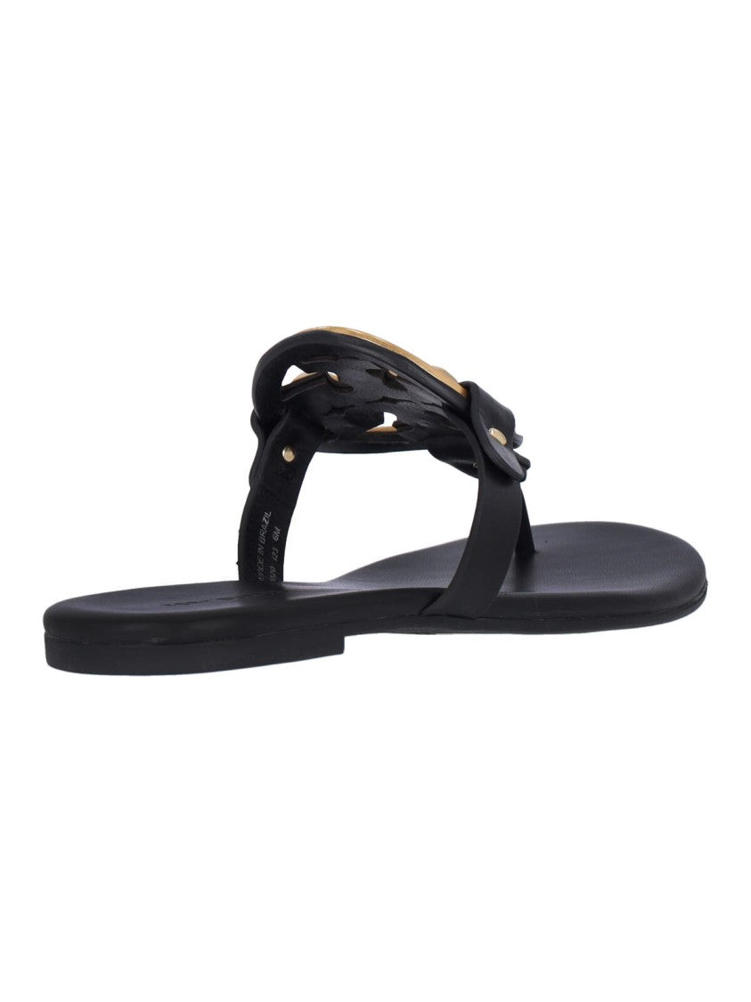 Tory Burch Miller' Thong Sandals – Black