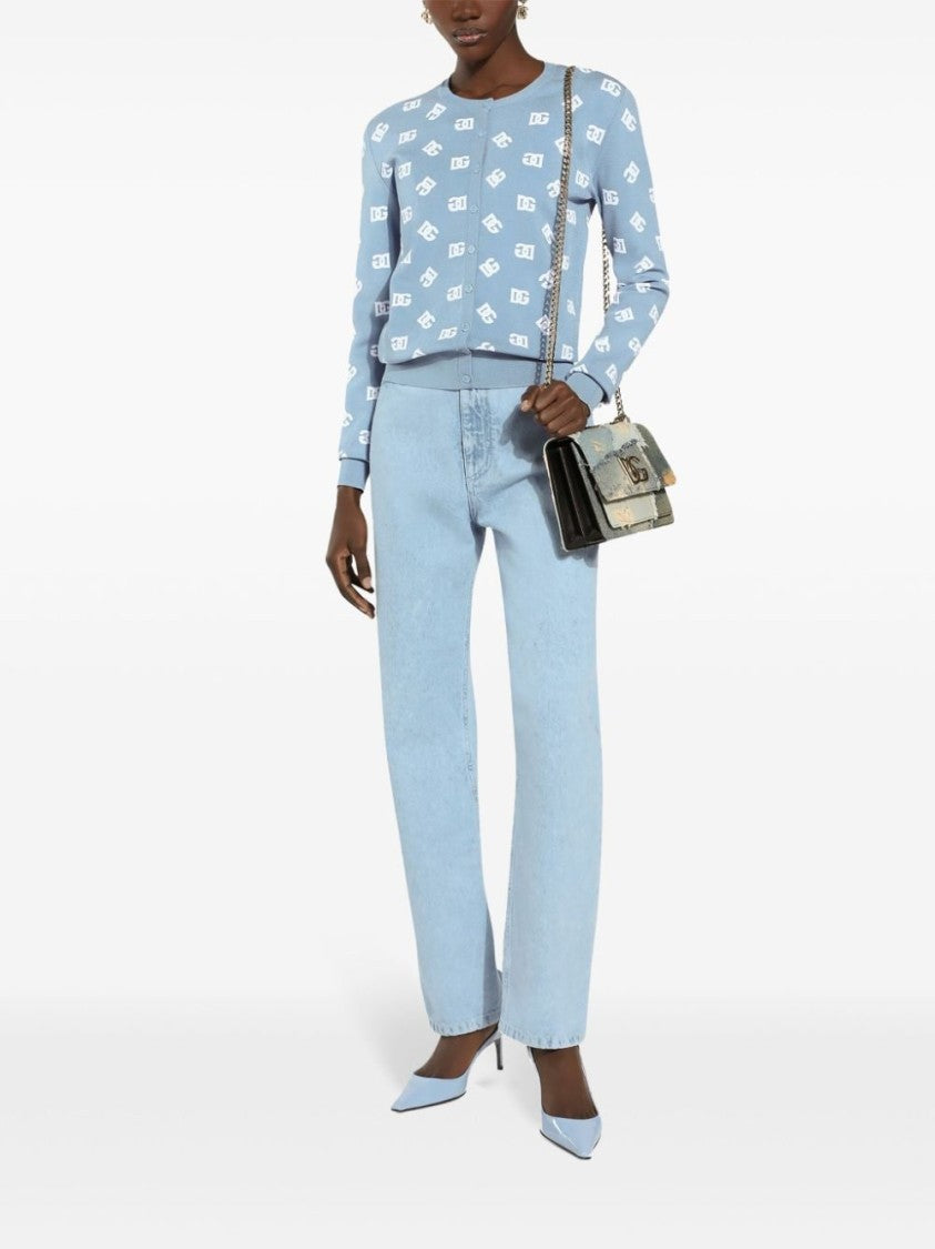 Dolce & Gabbana High-Waisted Relaxed Fit Denim Trousers