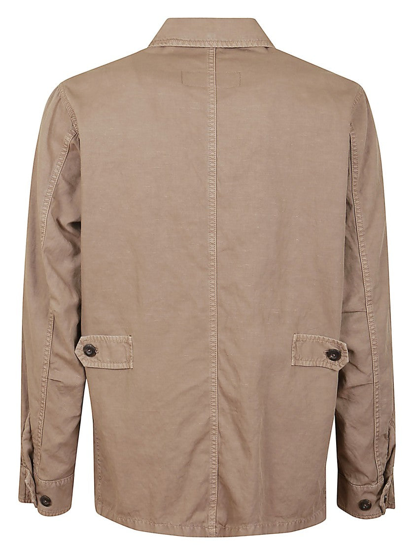 Fay Lightweight Cotton Jacket With Button-Up Closure