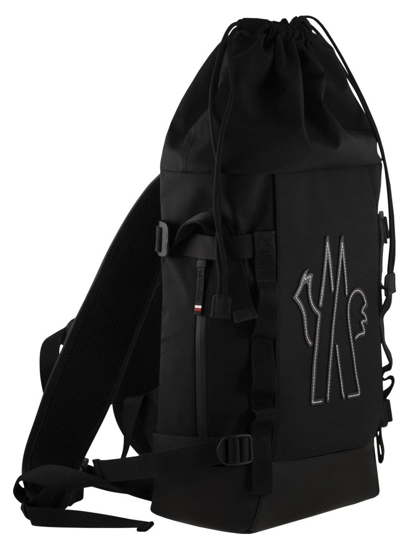 Moncler Grenoble Functional Black Water-Repellent Backpack