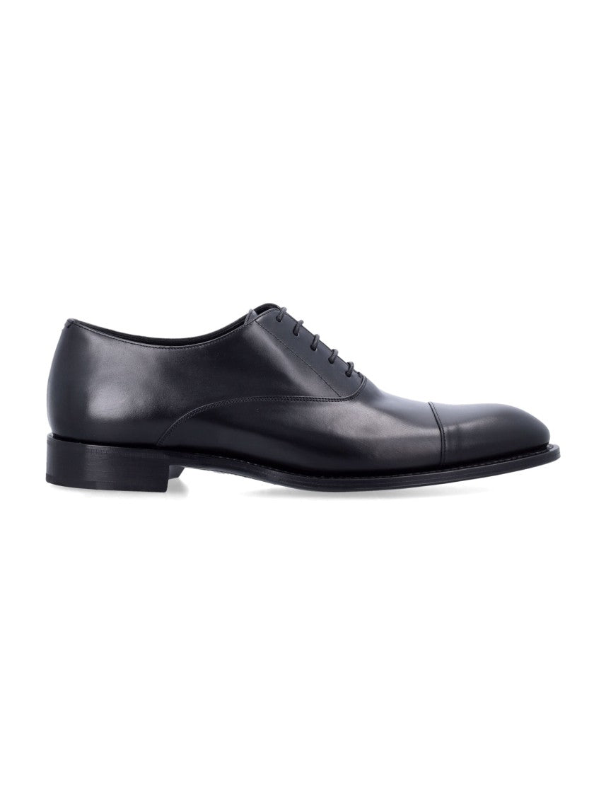 Saint Laurent Adrien Cap Toe Leather Oxford Shoes