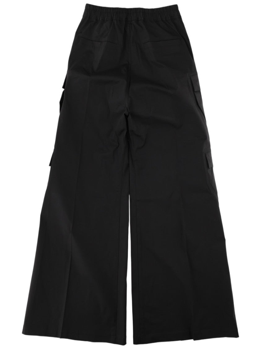 Rick Owens Wide-Leg Cargo Pants With Elasticated Waistband And Multi-Pockets