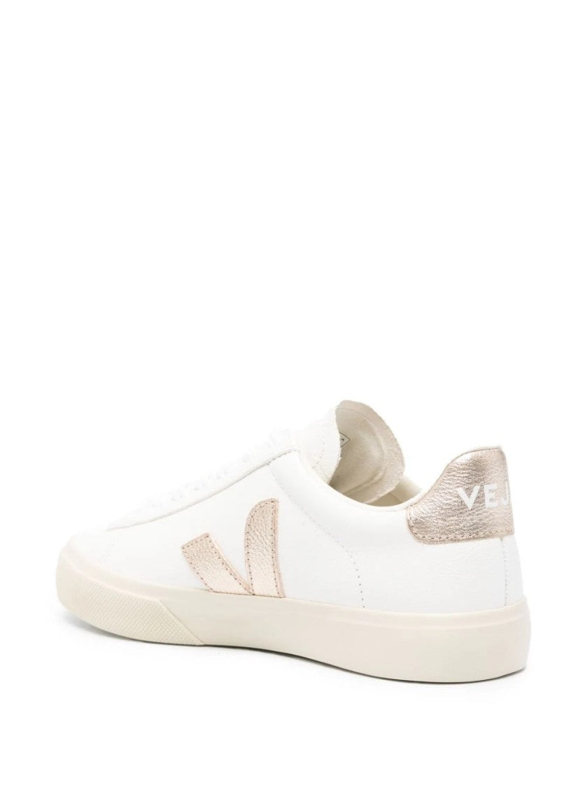 Veja Campo Low-Top White Leather Sneakers