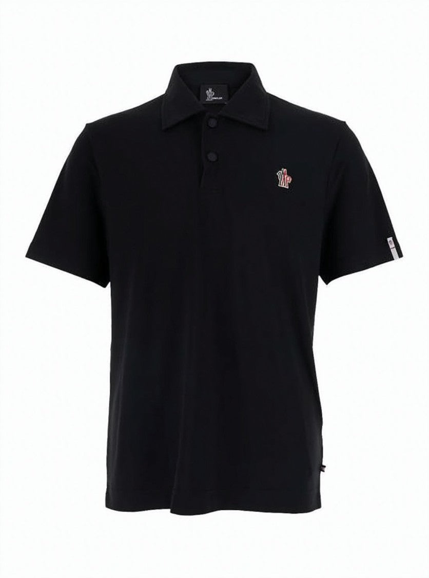 Moncler Short-Sleeve Polo Shirt With Traditional Collar