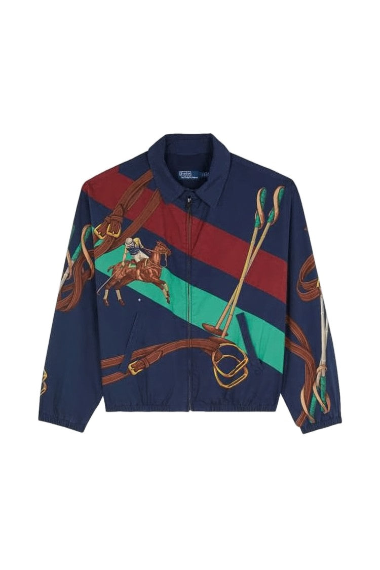 Polo Ralph Lauren Cropped Jacket With Equestrian Theme
