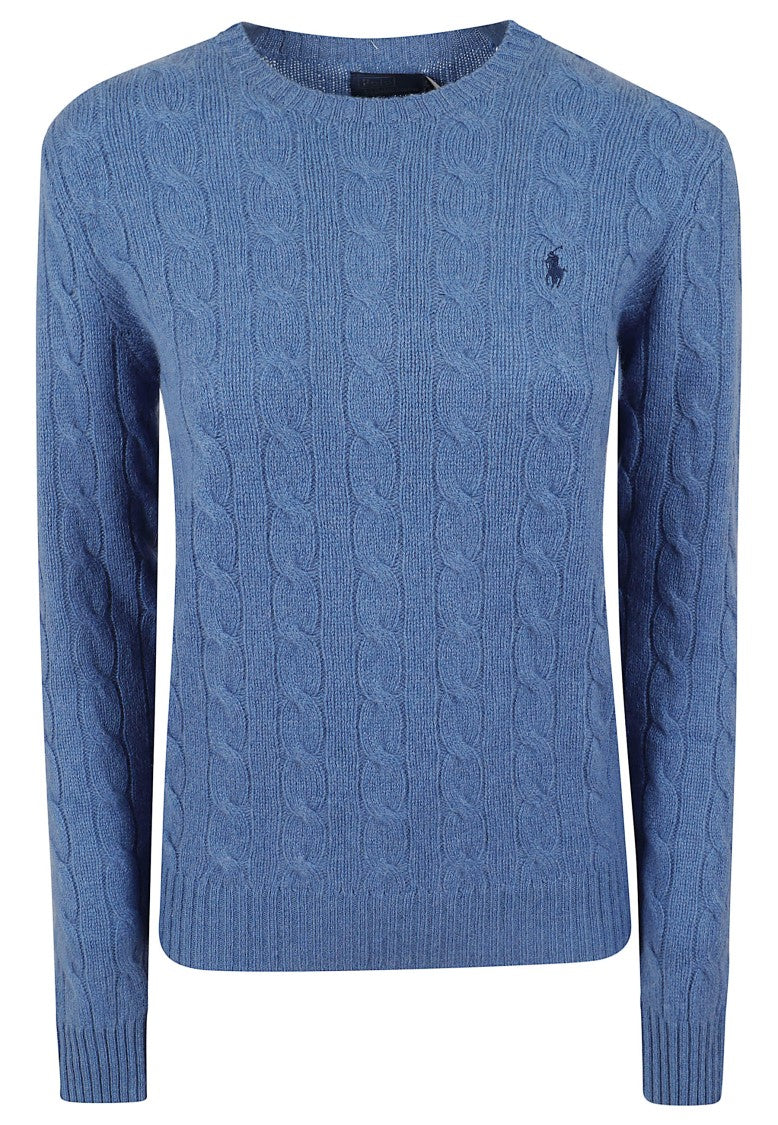 Polo Ralph Lauren Cable-Knit Wool Cashmere Pullover With Iconic Embroidery