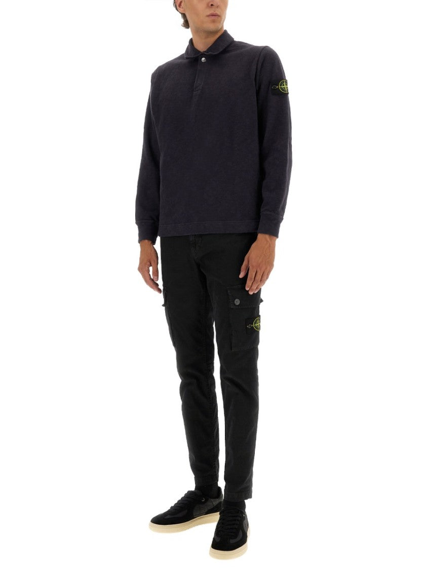 Stone Island Cotton Vanisé Polo Shirt
