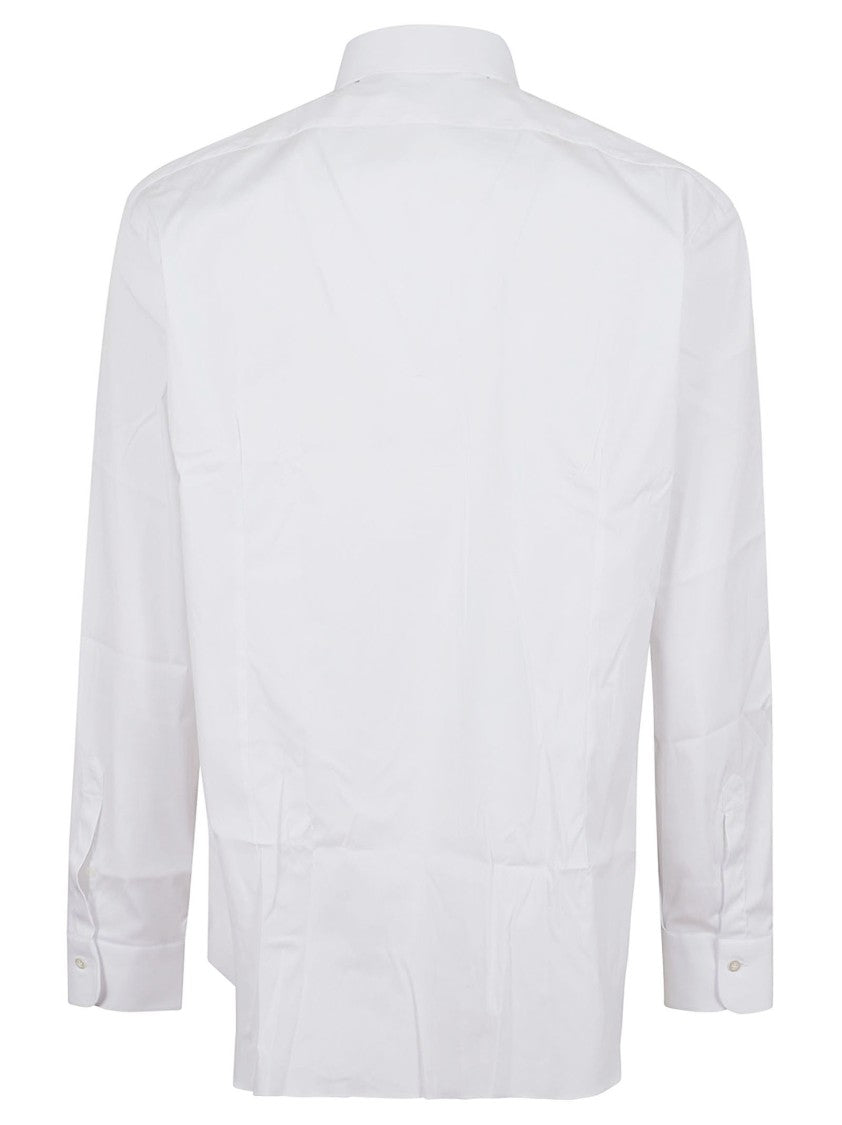 Buonamassa Classic White Cotton Shirt With Timeless Design