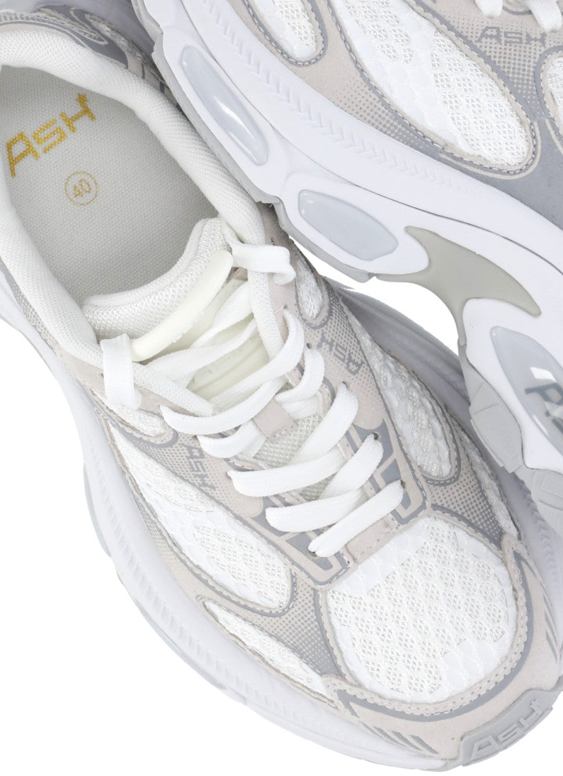 Ash White Dragon Suede Inserts Sneakers