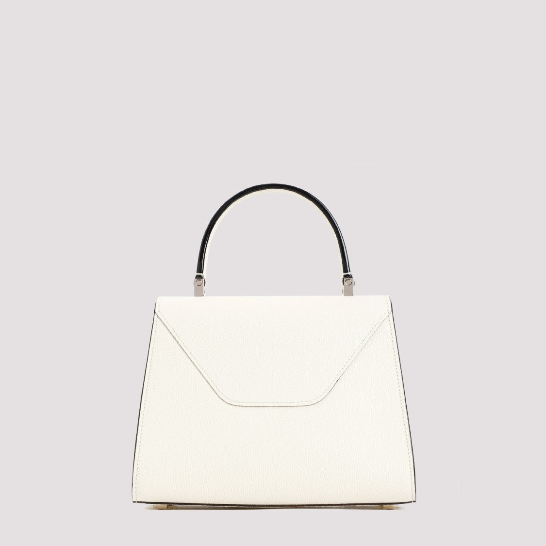 Valextra White Iside Top Handle Mini Bag