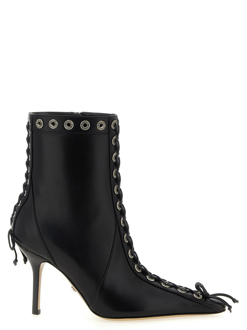 Mach & Mach Crystalized Corset' Ankle Boots