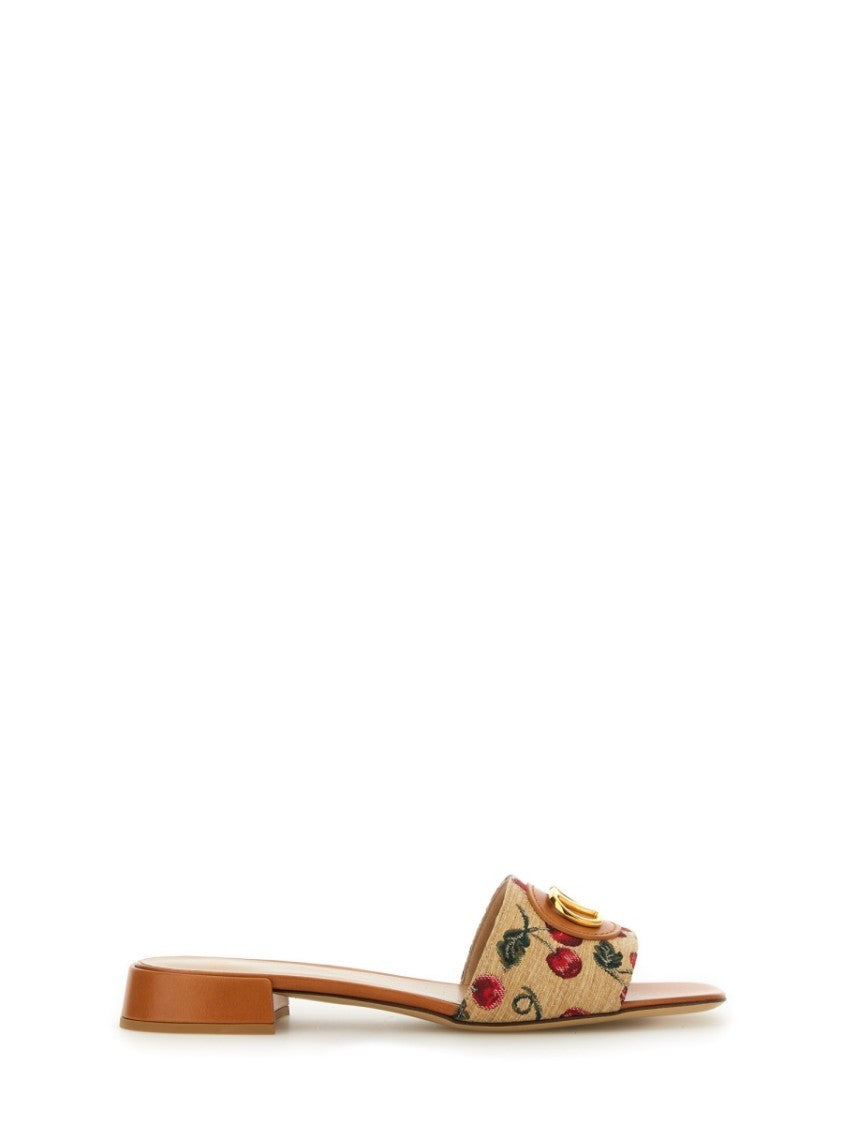 Valentino Garavani "Vlogo Signature" Slide Sandal