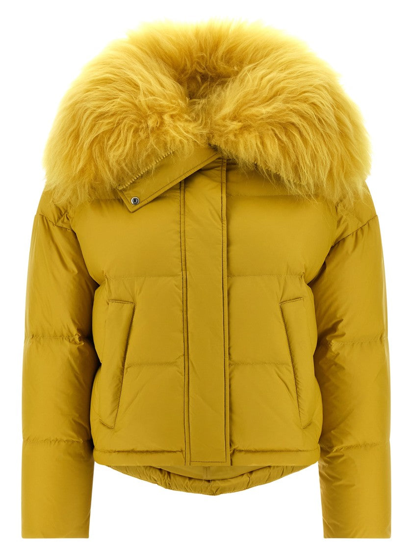 Yves Salomon Fur Insert Down Jacket