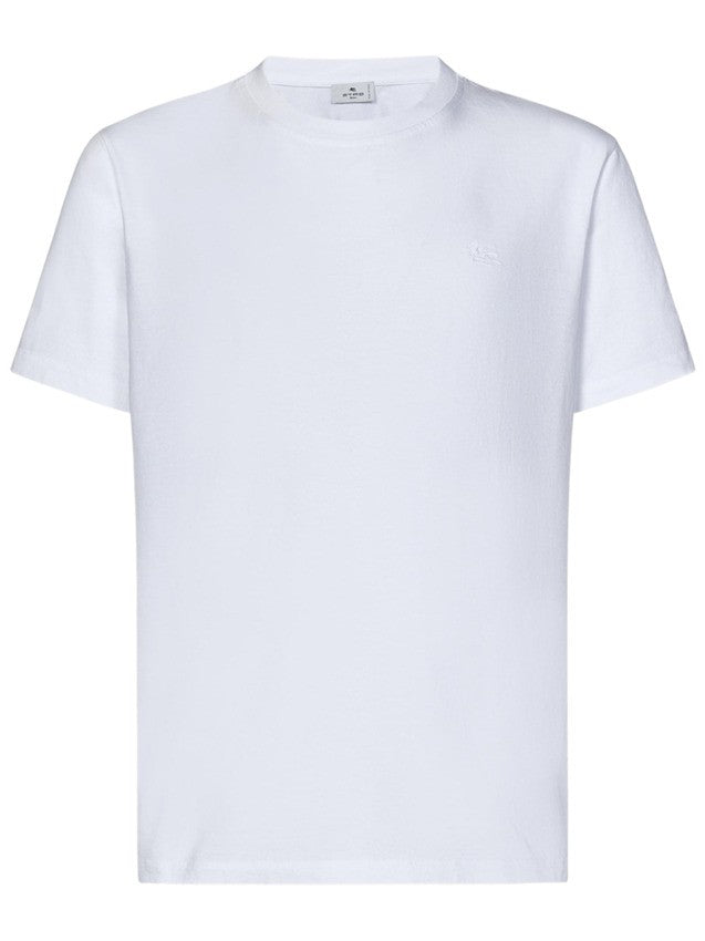 Etro White Cotton Jersey T-Shirt