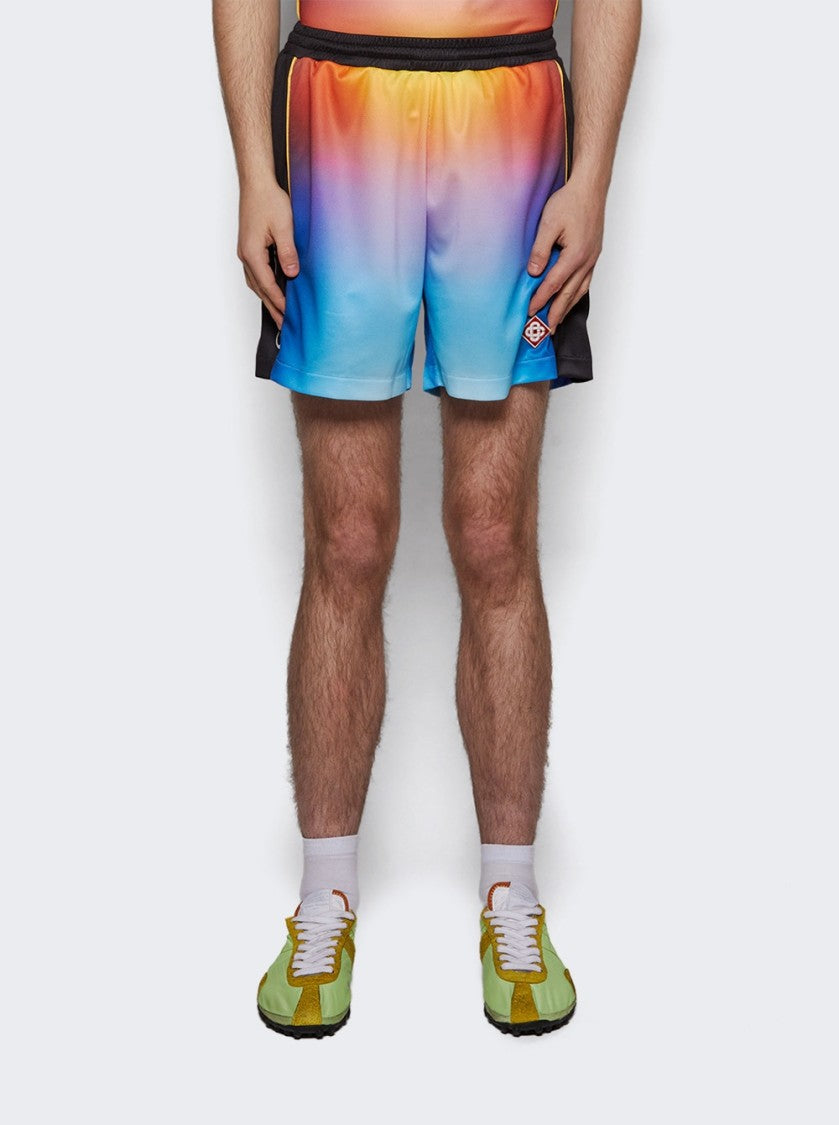 Casablanca Printed Football Shorts - Gradient