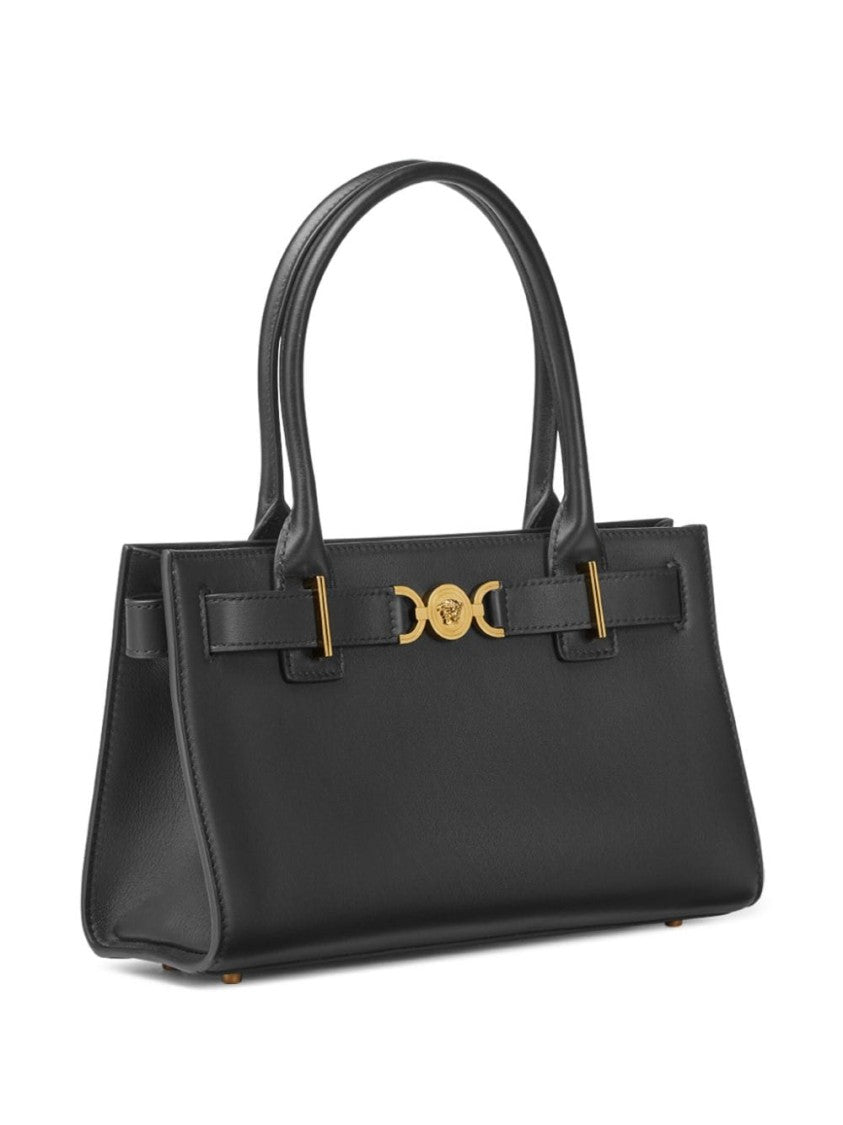 Versace Rectangular Calf Leather Handbag