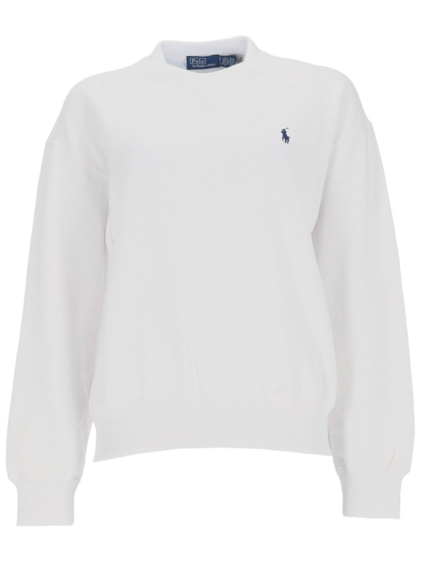 Polo Ralph Lauren Classic Crew Neck Embroidered Cotton-Blend Sweatshirt