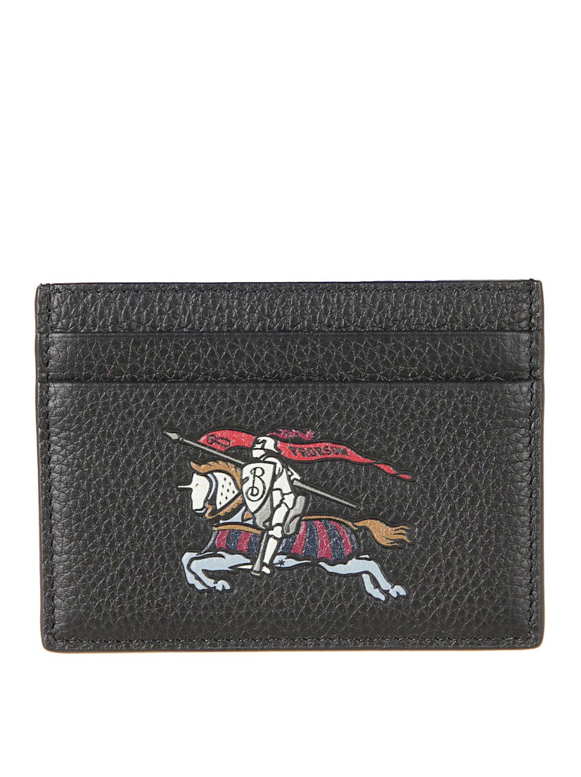 Burberry Textured Full-Grain Leather Card Holder