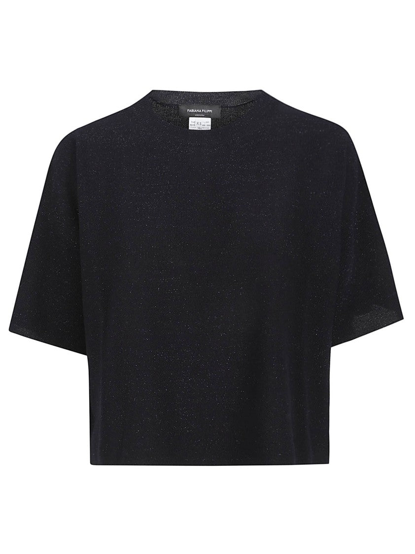 Fabiana Filippi Short-Sleeve Knit Top