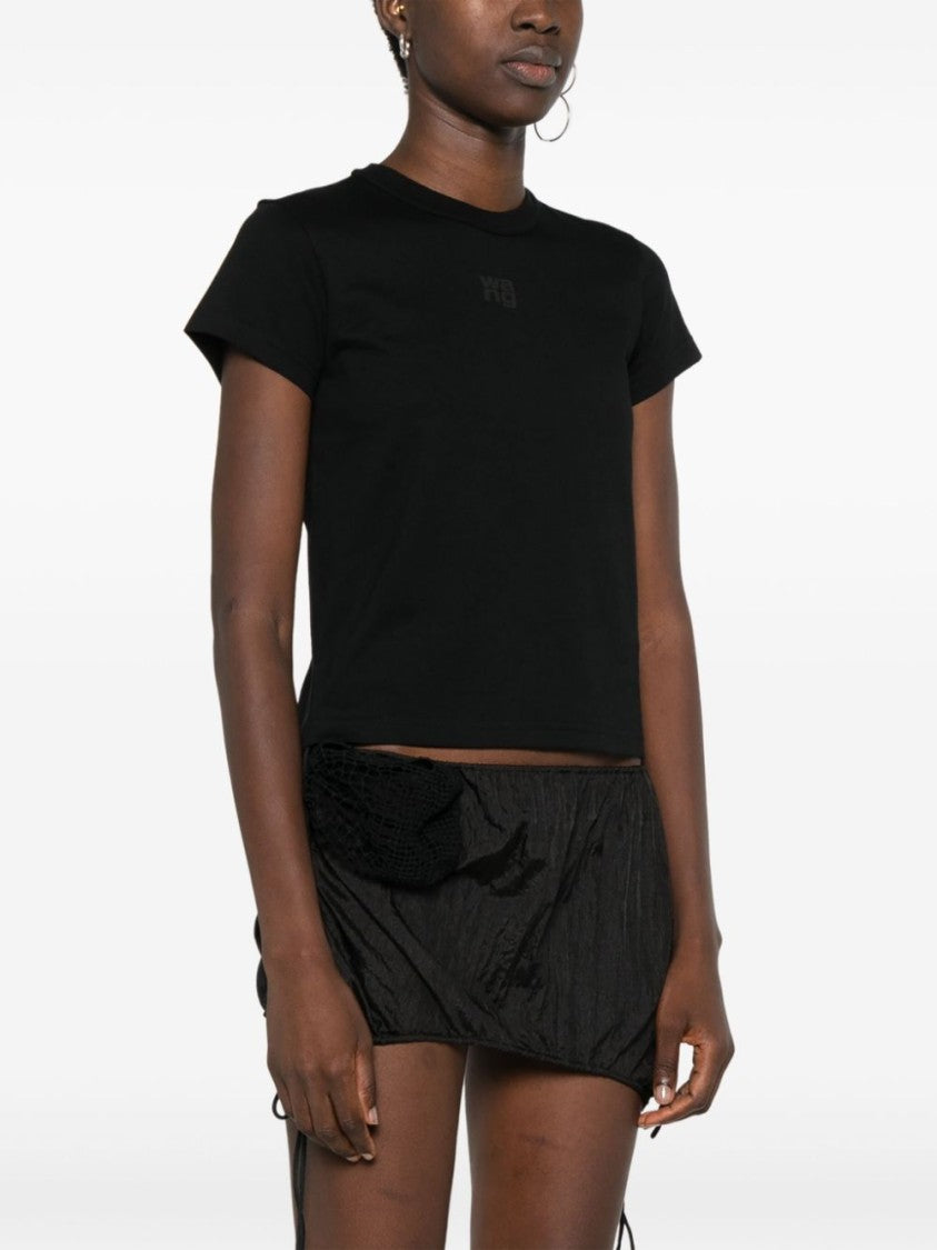 Alexander Wang Black Fitted Short-Sleeve T-Shirt
