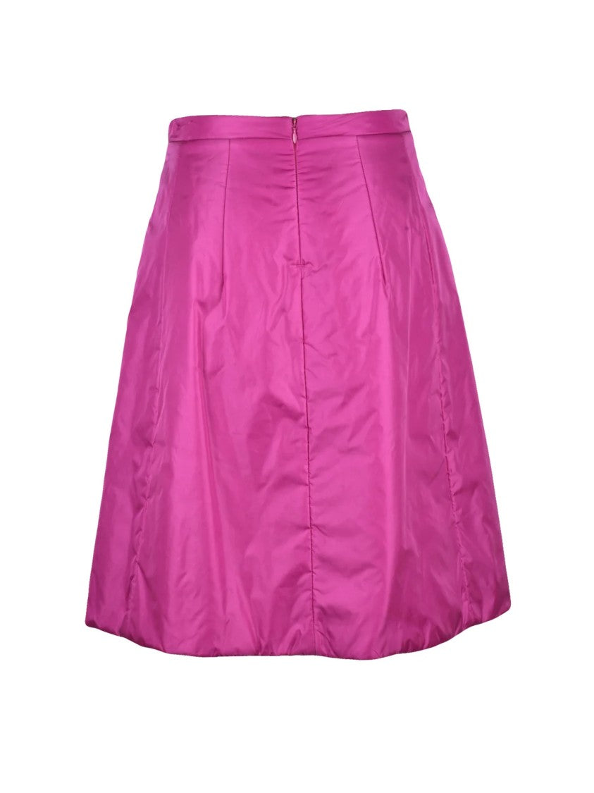 Aspesi Pink Polyamide Padded Thermore Mini Skirt