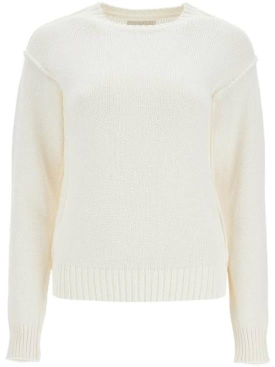 Paloma Wool Cozy Ribbed Sweater In White Organic Cotton