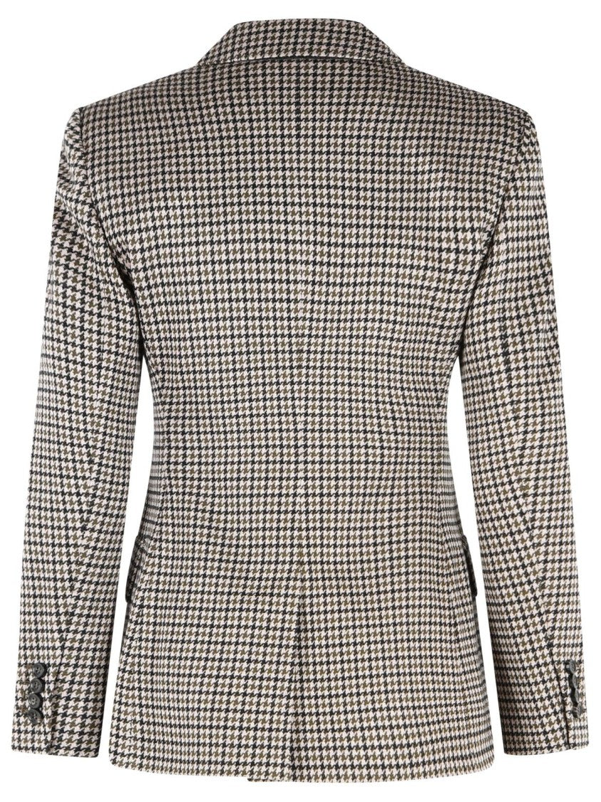 Max Mara 'Eccelso' Blazer In Viscose And Black Virgin Wool