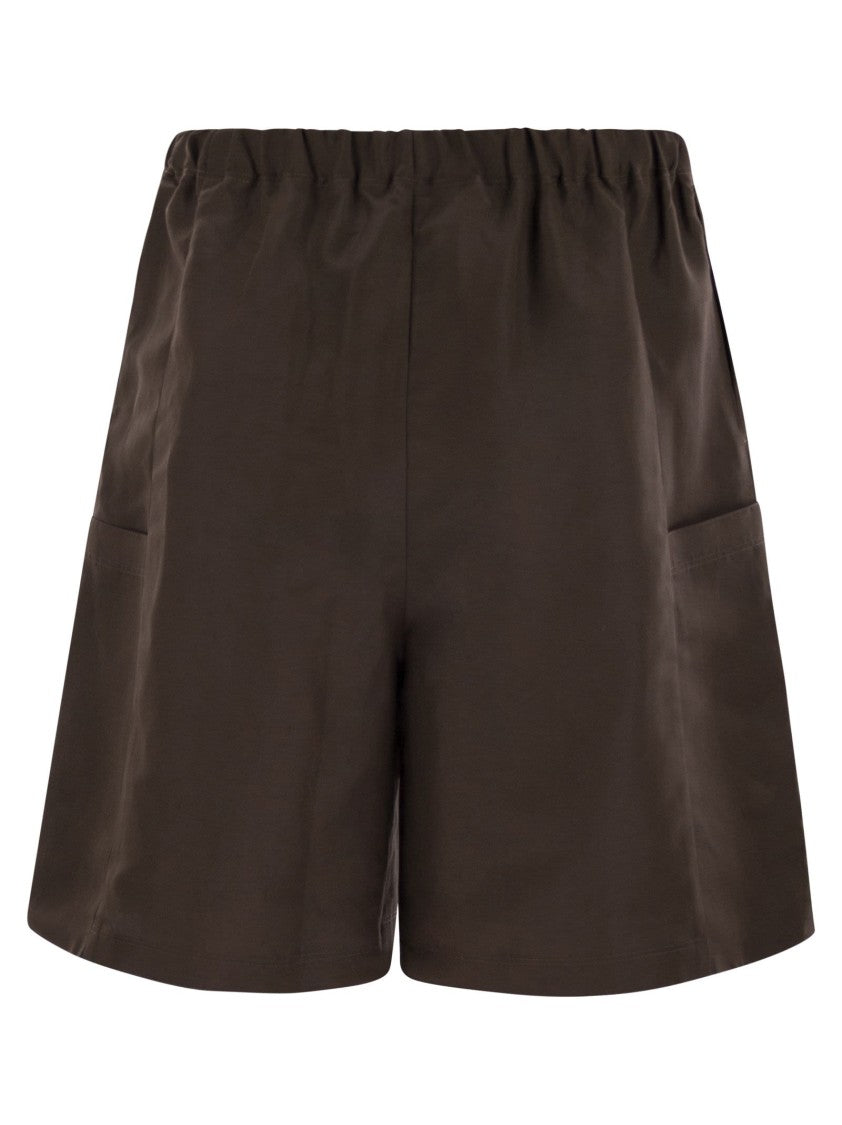 Max Mara Quebec - Bermuda Shorts In Linen And Silk