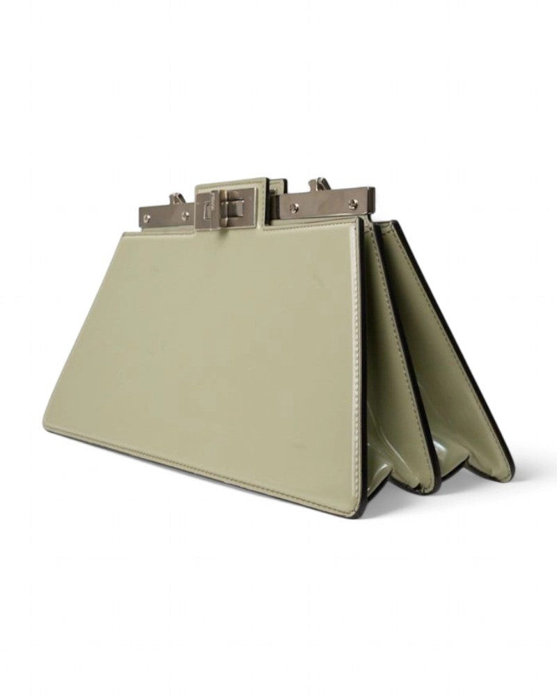 Fendi Medium Green Peekaboo Cut Handbag