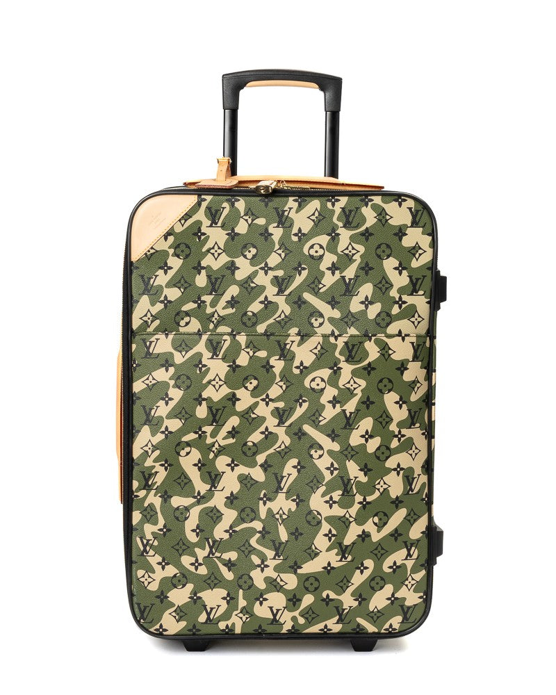 Louis Vuitton Green Monogramouflage Pegase 60 Canvas Trolley