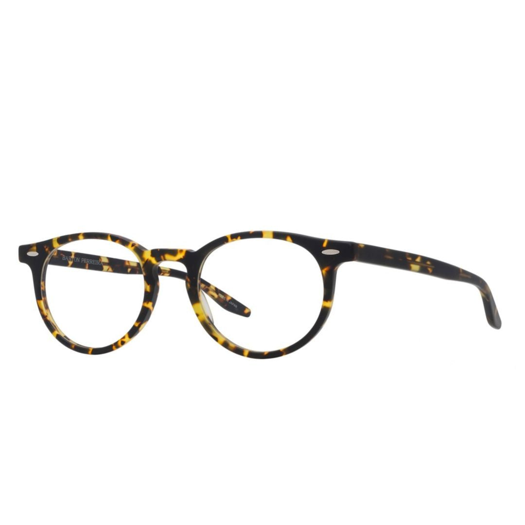 Barton Perreira Banks Round Tortoiseshell Frame Eyeglasses With Keyhole Bridge
