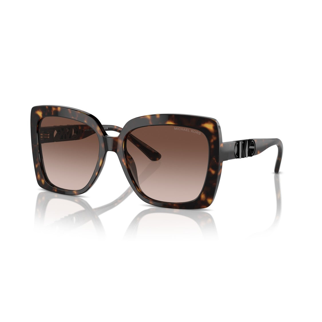 Michael Kors 0Mk2213 Oversized Square Frame Sunglasses With Tortoiseshell Pattern