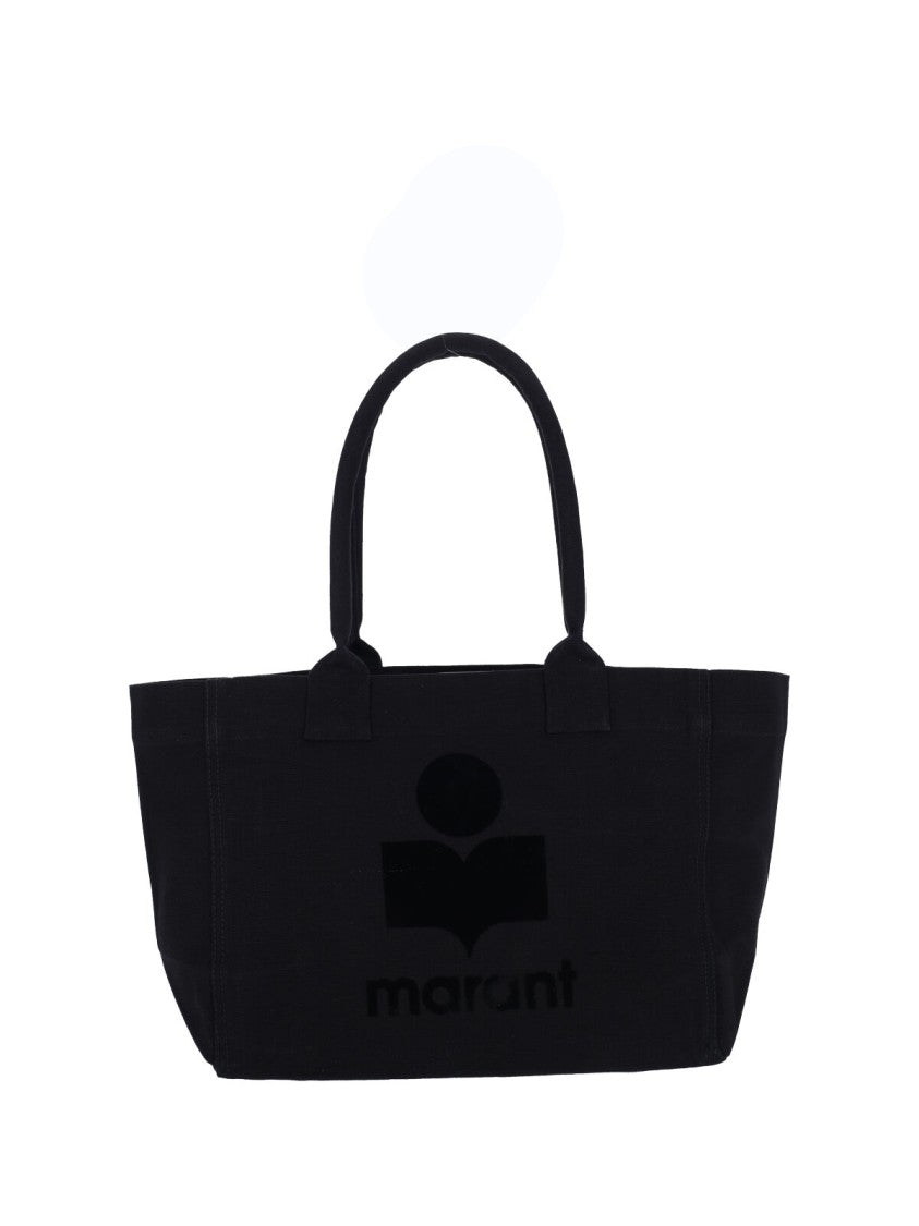 Isabel Marant Black Yenky Zipped Cotton Tote