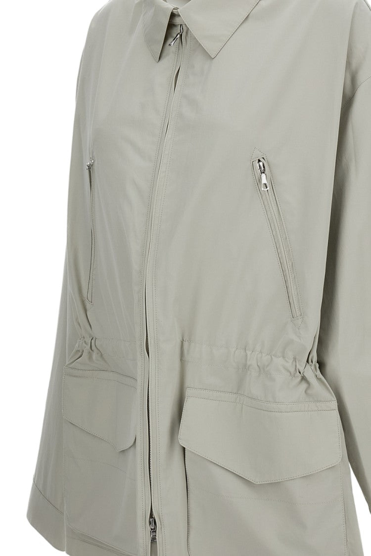 Rier Grey Water-Repellent Cotton Field Jacket